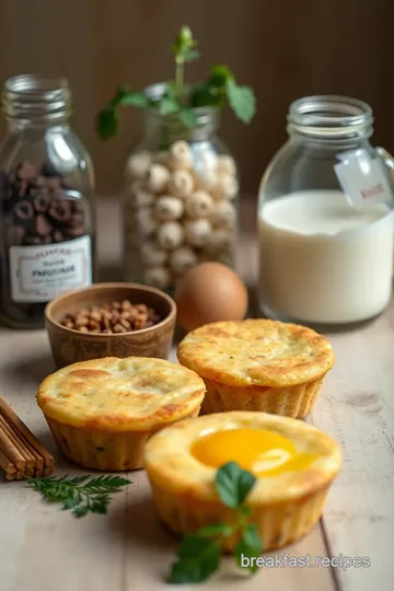 Savory Egg and Pancake Muffins ingredients