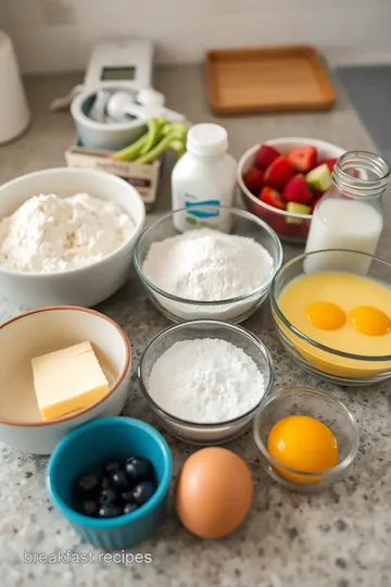 Parisian Fruit Breakfast Tart ingredients