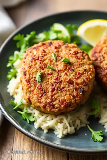 Oven-Baked Breakfast Sausage Patties presentation