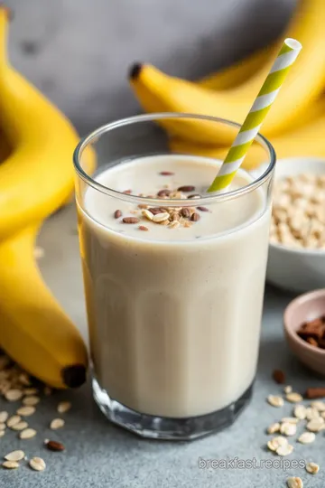 Banana Oat Smoothie Bliss presentation