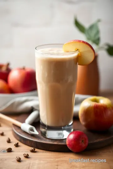 Creamy Apple Almond Smoothie presentation