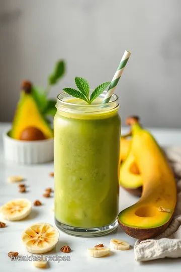 Blend Avocado Banana Smoothie for a Healthy Treat presentation