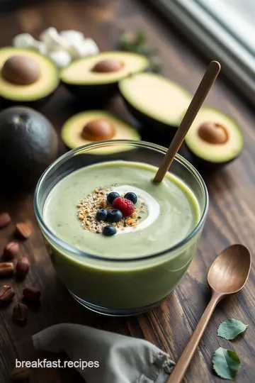 Creamy Avocado Banana Smoothie Bowl ingredients