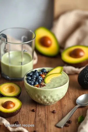 Creamy Avocado Banana Smoothie Bowl steps