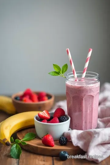 Blend Banana Berry Smoothie for a Quick Treat ingredients