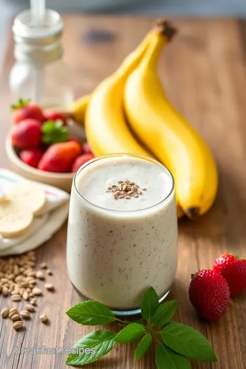 Creamy Milo Banana Chia Smoothie ingredients