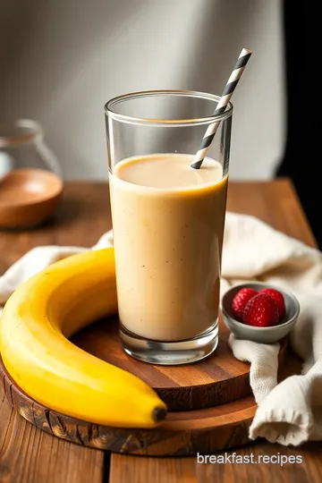 Creamy Milo Banana Chia Smoothie presentation