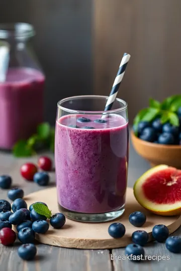 Blend Blueberry Grape Smoothie: Quick & Easy presentation