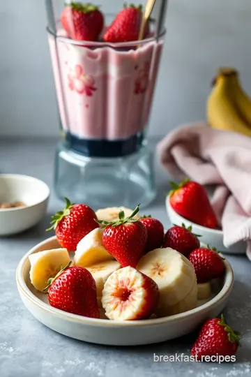 Blended Frozen Strawberry Banana Delight ingredients