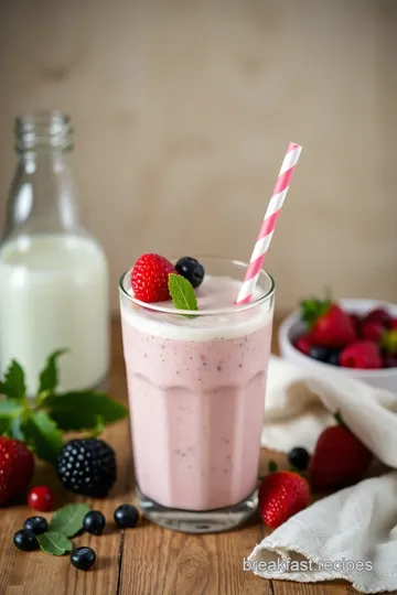 Blended Fruit Smoothie with Creamy Twist steps