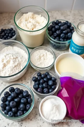 Blueberry Beet Pancakes ingredients