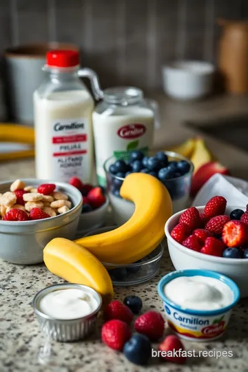 Carnation Breakfast Smoothie Bowl ingredients