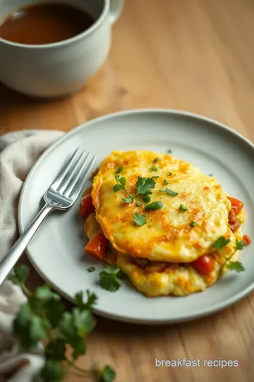 Cheesy Chicken Omelette Delight steps