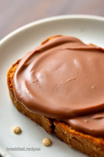 Chocolate Frosted Almond Butter Toast presentation