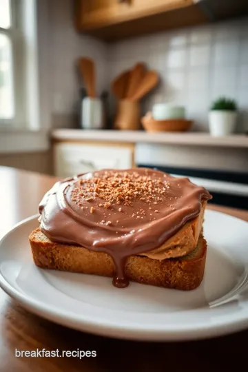 Chocolate Frosted Almond Butter Toast steps