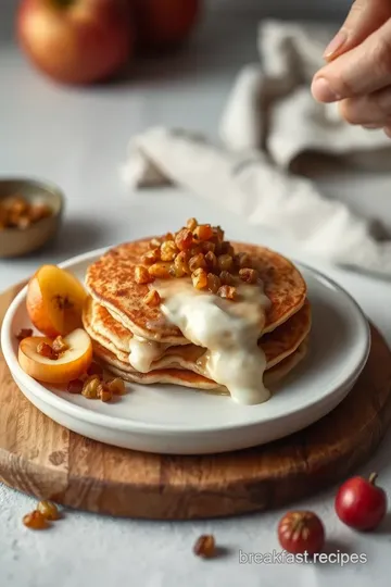 Apple Pancakes with Sultanas steps