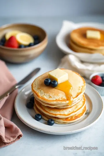 Fluffy Pancakes Recipe presentation