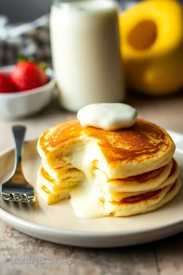 Fluffy Buttermilk Pancakes presentation