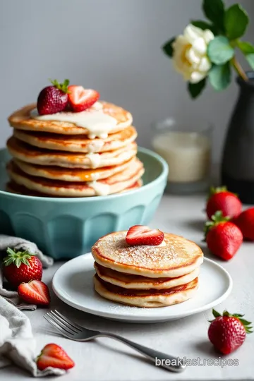 Quick Strawberry & Red Currant Pancakes presentation