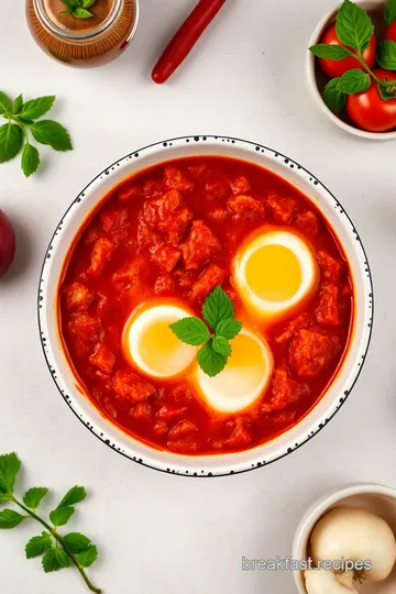 Shakshuka: Poached Eggs in Spicy Tomato Sauce ingredients