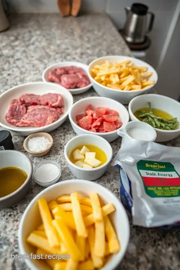 Breakfast Steak and Fries ingredients