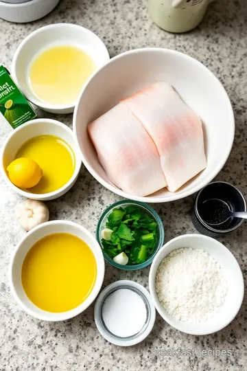 Easy Breakfast Fish with Fresh Herbs ingredients