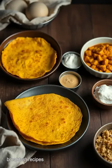 Crispy Turmeric Dosa with Aloo Masala Delight steps