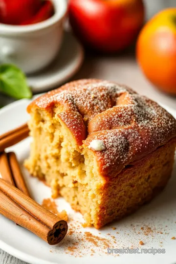 Bake Apple Coffee Cake with Cinnamon Delight presentation