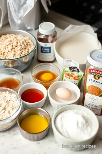 Delicious Baked Oatmeal Cups ingredients