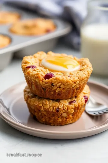 Delicious Baked Oatmeal Cups presentation