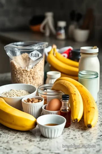 Delicious Banana Oatmeal Pancakes ingredients