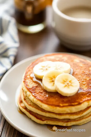 Delicious Banana Oatmeal Pancakes presentation