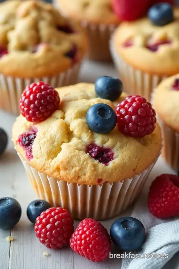 Delicious Buttermilk Berry Muffins presentation