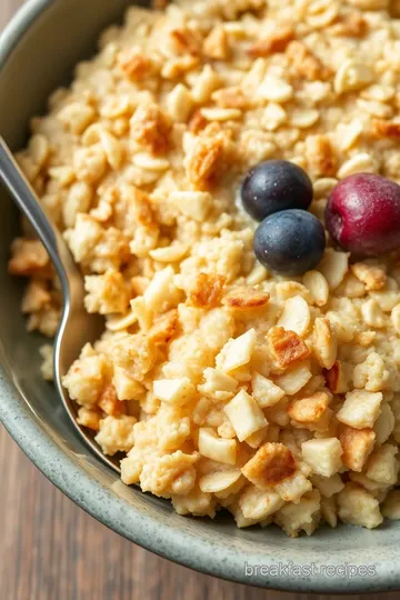 Delicious Coconut Baked Oatmeal presentation