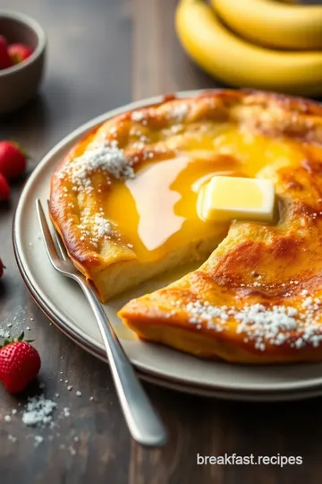 Delicious Dutch Baby Pancake Recipe presentation