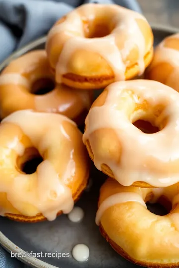 Delicious Homemade Baked Doughnuts presentation