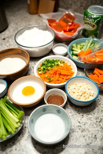 Delicious Korean Savory Pancakes (Jeon) ingredients