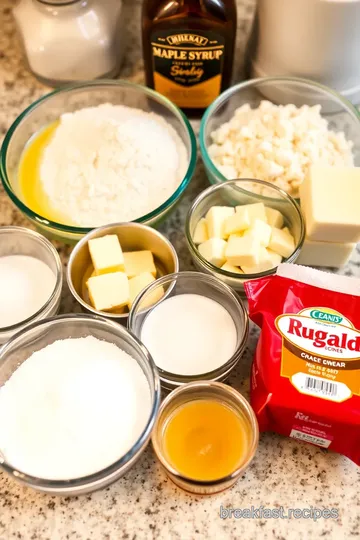 Delicious Maple Syrup Scones ingredients