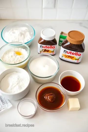 Delicious Nutella Pancakes ingredients