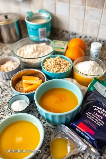 Delicious Orange Oat Scones ingredients