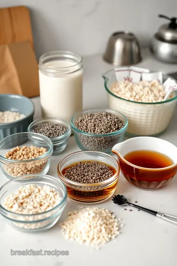 Overnight Oats with Chia Seeds ingredients