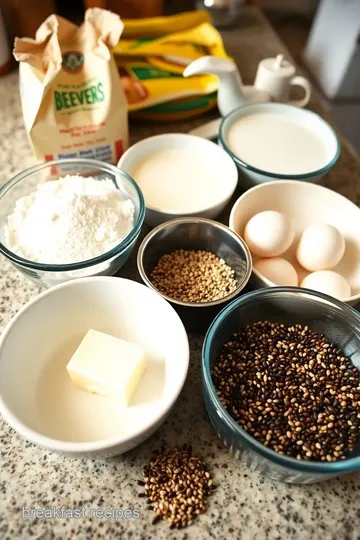 Delicious Seeded Popovers ingredients