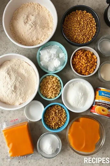 Delicious Seeded Pumpkin & Feta Muffins ingredients