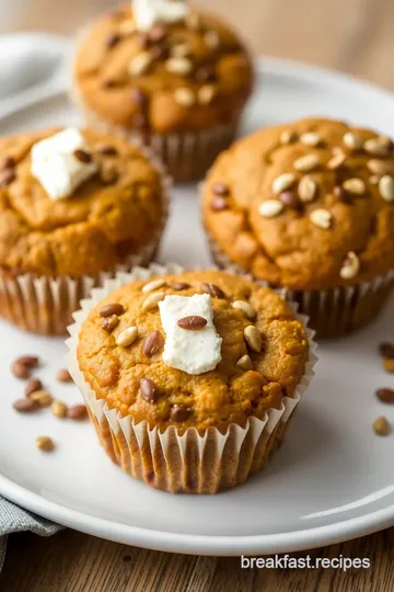 Delicious Seeded Pumpkin & Feta Muffins presentation