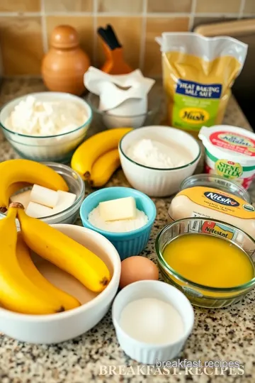 Delicious Sesame Banana Bread ingredients