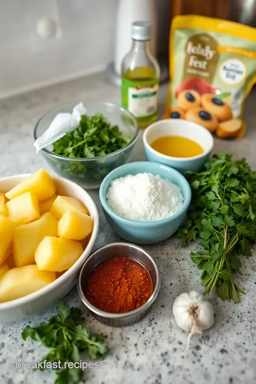 Delicious Smashed Skillet Potatoes ingredients