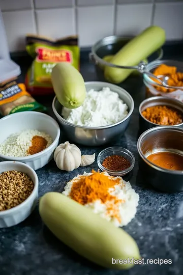 Delicious Spiced Lauki Cheela ingredients