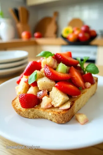 Delicious Strawberry Panzanella Salad steps