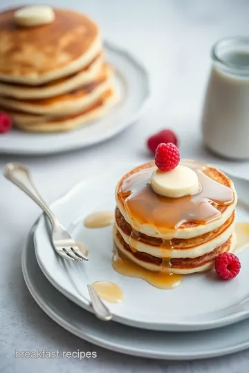 Delicious Vanilla Pancakes presentation