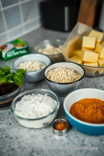 Delicious Vegan Tamagoyaki ingredients